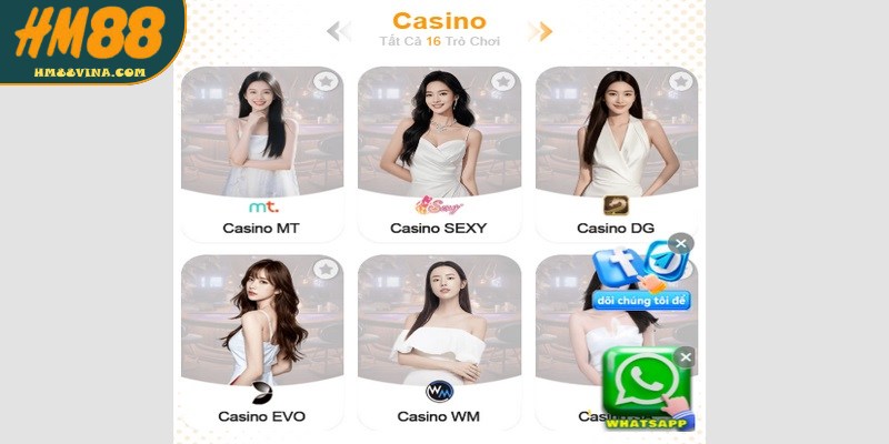 Casino HM88 là sân chơi cá cược trực tuyến đẳng cấp, hấp dẫn nhất